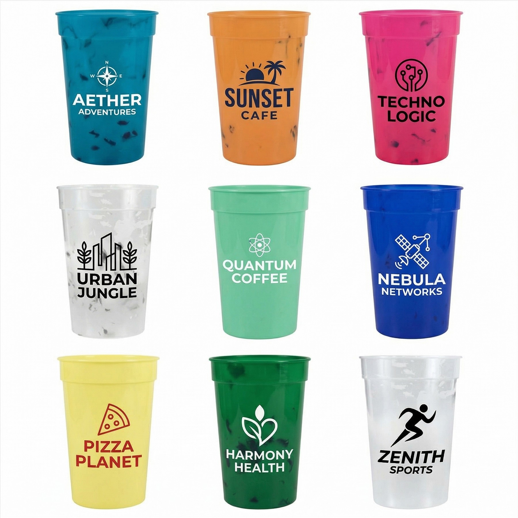 Confetti Stadium Cup with Custom Logo - Cups