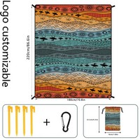 Custom Lightweight Bohemian Sand-Free Beach Blanket - Blankets