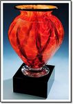 Diamond Blaze Cauldron Vase w/o Marble Base (6.5"x10")