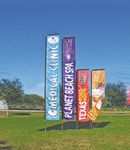 Custom Printed 7.5' Windchaser™ Vertical Flag Kit (1 Side)