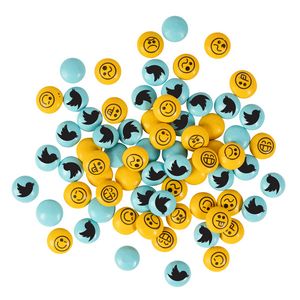 2 Oz. Full Color DigiBag® w/Imprinted Chocolate Buttons