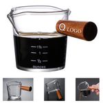 Double-Spout Measuring Cup for Coffee and Milk