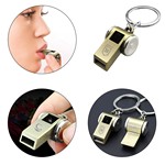 Metal Survival Whistle Keychain Tool