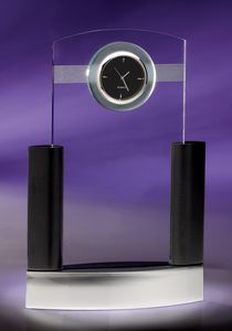 Neopolitan Jade Crystal Clock Award