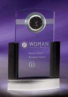 Neopolitan Jade Crystal Clock Award