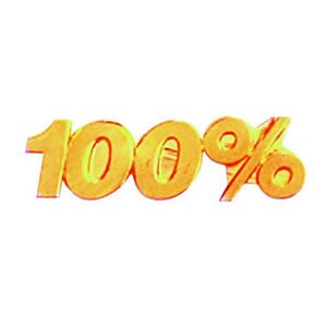 Bright Gold 100% Service Lapel Pin