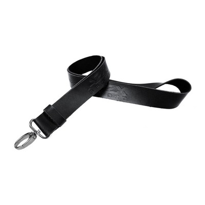 1" Genuine Leather Lanyard