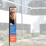Medium Single Sided Rectangle Wind Flutter Flag (28"x102")