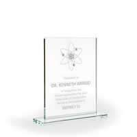 Acclaim Glass Rectangle with Base, Large