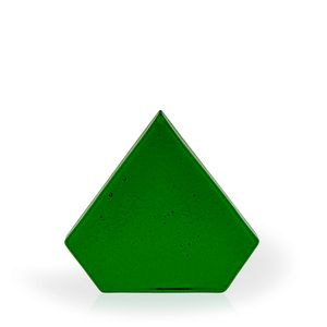 Earth Brilliant Emerald Diamond Recycled Glass Award, 7"
