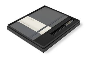 Moleskine® Large Notebook and Kaweco Pen Gift Set - Slate Grey