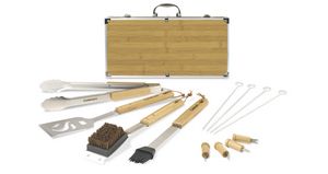 Cuisinart Outdoors® Bamboo 13 PC Grill Tool Set - Bamboo