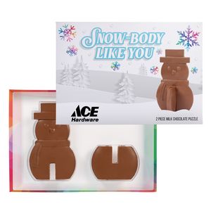 3D Puzzle Milk Chocolate Snowman