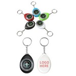 Durable ABS Navigation Compass Keyring