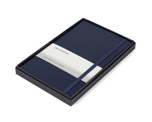 Moleskine® Large Notebook Gift Set - Navy Blue