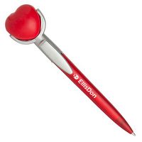 Heart Specialty Pen w/Squeeze Topper - Pens, Squeeze Toys