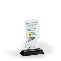 Indiana Award with Black Wood Base - UV Print