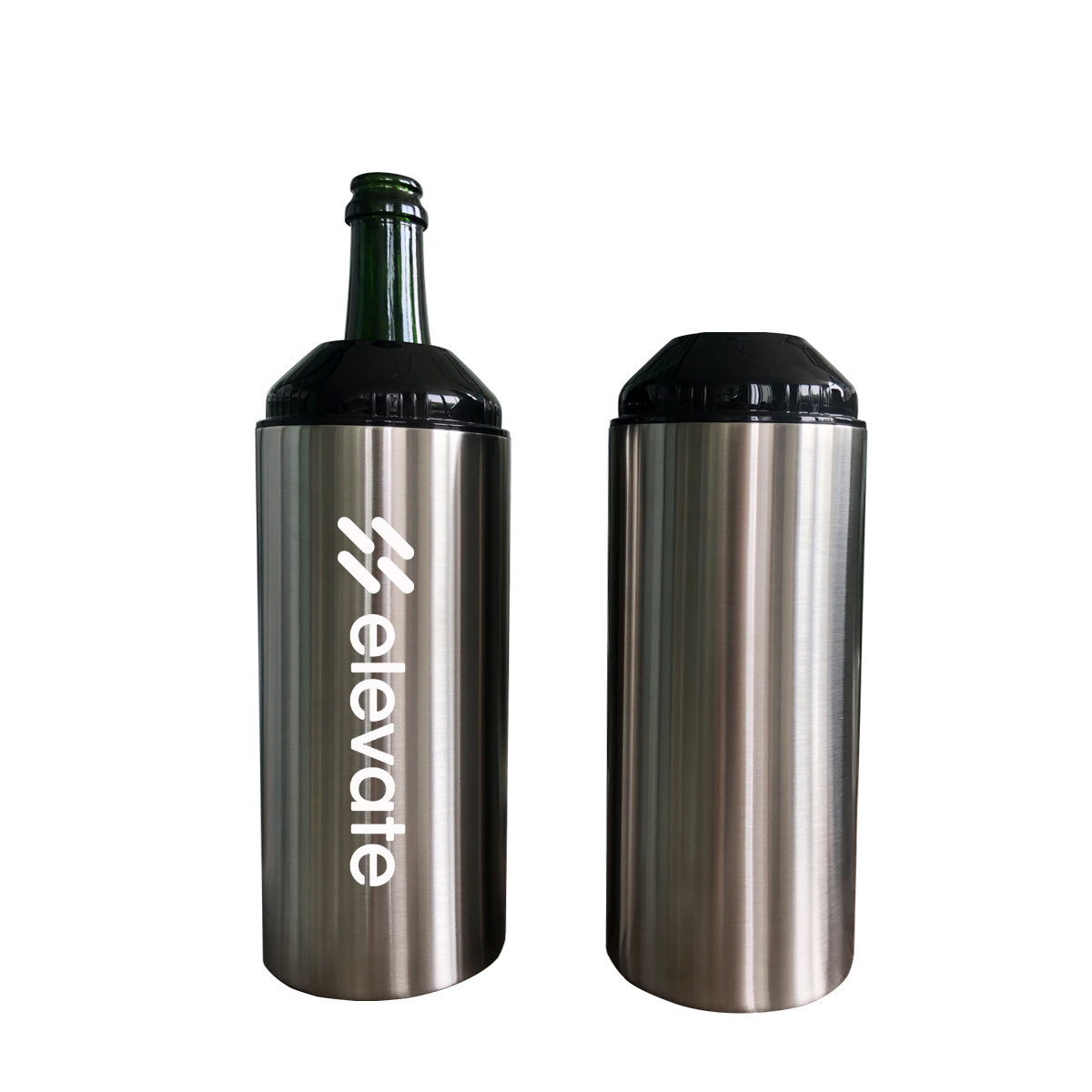 Universal Stainless Steel Wine Can Cooler Holder Champagne Bottle Insulator Chiller - Bottles