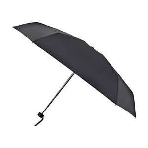 Elements 39" Recycled Manual Mini Folding Umbrella - Black