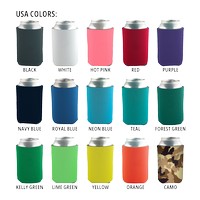 Pocket Can Coolie 3 Sided US material - Beverage Insulators, Sleeves
