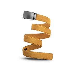 Amber Yellow Canvas Belt w/40mm Gunmetal Buckle
