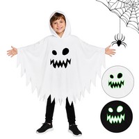 Glow In The Dark Ghost Cape With Polyester Fabric - Costumes, Games