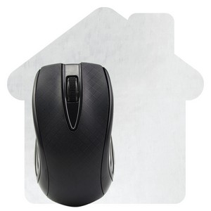 House Shaped Dye Sublimated Computer Mouse Pad