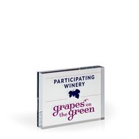 Postcard Acrylic Paperweight Award - UV Printed