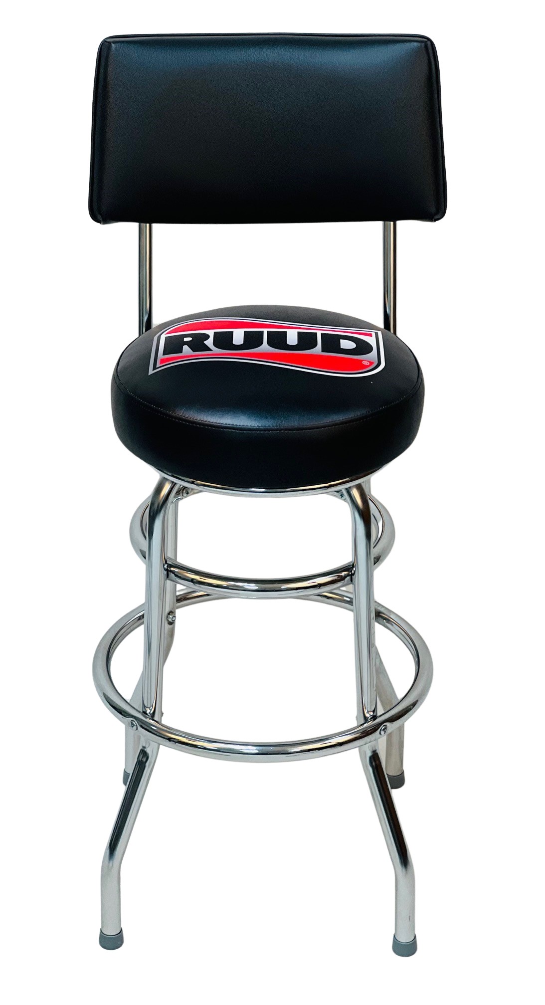 Double Ring Bar Stool with Back - Stools