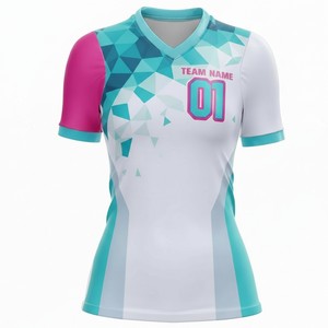 Women's Cap Sleeve Sublimated Volleyball Jersey 160GSM - Shirts, Uniforms