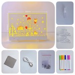 Multifunctional Acrylic LED Message Dry Erase Board
