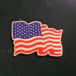 American Flag Hardwood Magnets - FLG06-07A