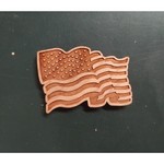American Flag Hardwood Magnets - FLG06-14A