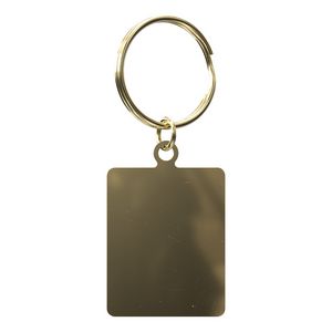 Vibraprint® Bright Rectangle Key Tag (1-1/8" x 1-1/2")