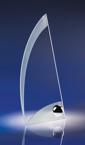 7.25" Ergo Jade Crystal Award