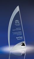 7.25" Ergo Jade Crystal Award