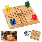 Portable Bamboo Flying Chess Travel Set