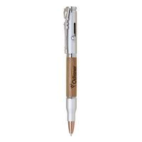 Brindle Bolt Action Bamboo & Brass Pen - Pens, Stationery