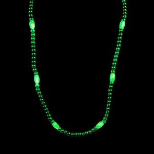 Light-Up Green Bead Necklace - Beads, Necklaces