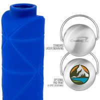 25 Oz. Origami Silicone Water Bottle
