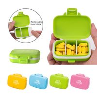Pill Case with Removable Inner Slices - Dispensers, Boxes