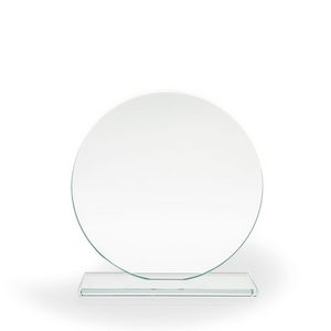 Karla Circle Glass Award, Large - UV Print