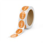 Oval Paper Roll Labels (16.01 to 20 Square Inch)