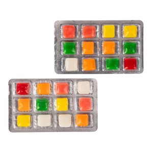 Assorted Chicklet Gum Pack 24pc