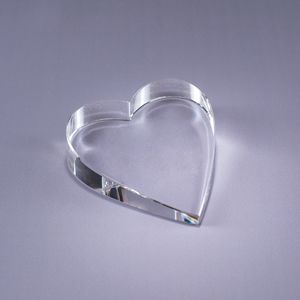 Heart Crystal Paperweight
