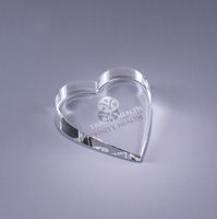 Heart Crystal Paperweight
