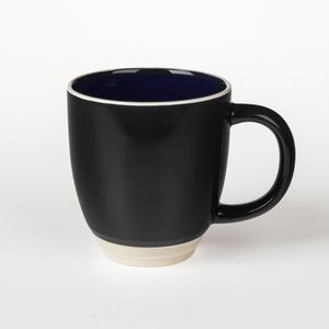 14 Oz. Black Ceramic Coffee Mug - Individually Boxed / Bulk