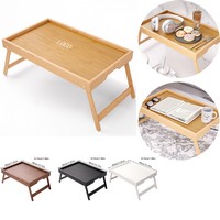 Bamboo Serving Tray With Folding Legs For Breakfast Laptop - Trays, Desks