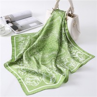 Custom 25.6" x 25.6" Silky Satin Square Scarfs Bandana for Women - Scarves, Ties
