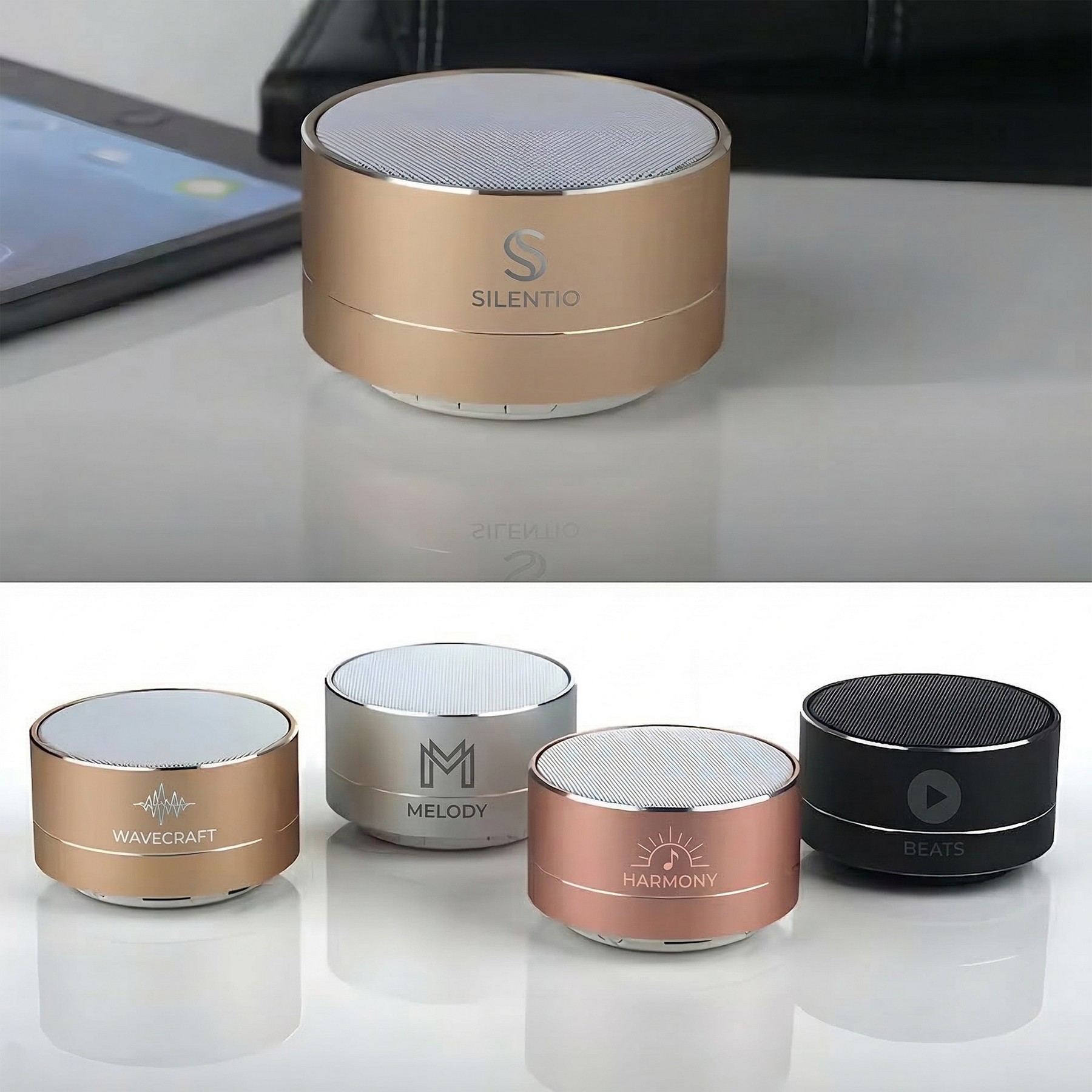 Custom Aluminum Mini Bluetooth Speaker - Speakers, Phone Accessories